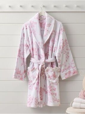 LoveShackFancy x Pottery Barn Pink Damask Terry Robe